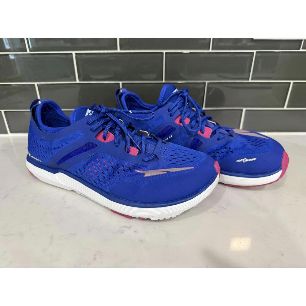 Altra Kayenta Running Shoes Women's Size 8 Blue White Pink Athletic Lace Up